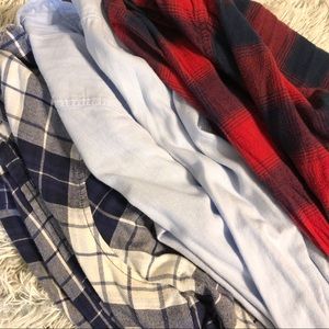set of 3 flannel/ button up shirts